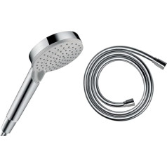 Душевой комплект hansgrohe Vernis Blend с экономной душевой лейкой около 5 л/мин 2 типа струи + душевой шланг Isiflex 1,60 м хром