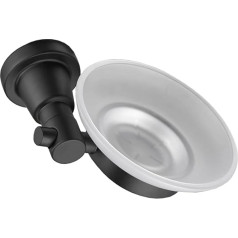Cabilock Saver Montierte Küche für hochwertigen Raum Seifenkorb Stahl Tablett Schwarz Edelstahl Duschregal Verwendung Badezimmer Abtropfhalter Wandstange Wandmontage Geschirr Bad