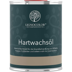 Lignocolor Hard Wax Oil (1 л, натуральный матовый, бесцветный) масло для ухода за деревом для внутреннего использования, не вызывающее аллергии