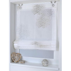 Kutti Bellinda Римская штора с люверсами белый тауп / зеленый 45/60/80/100/120 x высота 140 см