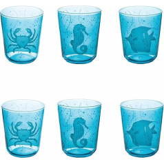 Villa d'Este Home Tivoli Under Sea Water Cups 11oz (315ml) - Pack of 6