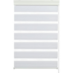Gardinia 12944 Двойная рулонная штора 140 x 160 Белые алюминиевые полосы Белый