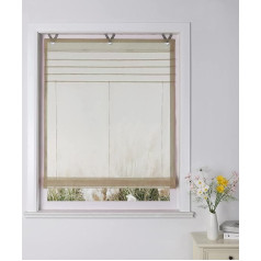 Yujiao Mao Римская штора с люверсами Kessy Piping Прозрачная вуаль Рулонные шторы в упаковке 1