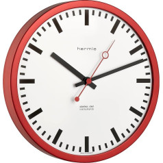 Hermle Station Clock 30471-360870 Radio Red Диаметр 30 см x 5 см