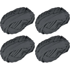 uxcell Эластичная Ткань Пряжа 400 г T Рубашка Вязание Пряжи для DIY Сумки Ковер Подушка 4 Рулоны Темно-Серый)