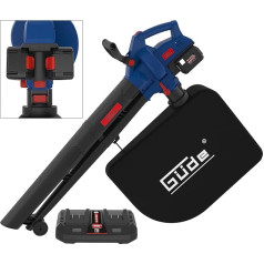 Аккумуляторный пылесос для листьев Güde 58584 LS 36-302-30 (36 В, функция всасывания 480 м³/ч, функция выдувания 230 км/ч, VarioSpeed, скорость измельчения 8:1, м