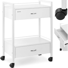 Парикмахерская тележка косметический помощник 2 ящика 2 полки 62,5 x 40 x 85,5 см