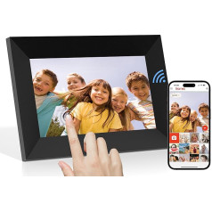 Цифровая фоторамка Tibuta 7 дюймов WiFi, сенсорный экран с памятью 16 Гб, облачная фоторамка Smart Cloud, простая настройка для обмена фотографиями или