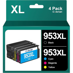 Картриджи для принтеров Coloran 953XL 953 Замена для HP 953 XL для Officejet Pro 7740 8730 8710 8715 8718 8719 8720 8725 8740 8218 7720 7730 (упаковка из 4 штук)