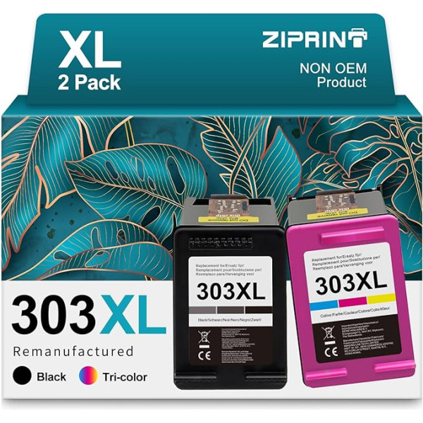 ZIPRINT 303XL 303XL восстановленные для HP 303 принтера картриджи мультипак для HP Envy Photo 6220 6230 7130 7830 6232 6234 7100 7120 7132 7134 7820 (черный, цветной)
