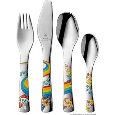 WMF Paw Patrol Children's Cutlery Set 4 Pieces Children's Cutlery Stainless Steel Cutlery Children from 3 Years Polished Cromargan Dishwasher Safe