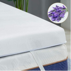BedStory Memory Foam Topper Lavender 180 x 200 x 8 см, OL-TP01