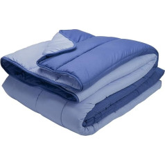 Pikolin Home RF03 - Пододеяльник Nordic Fibre, Feather Touch, осень-зима, 300 г/м2 220 x 240 см Светло-голубой и темно-синий
