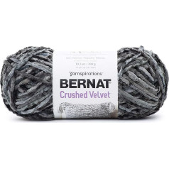 Bernat 16101616010 Пряжа Crushed Velvet, темно-серый, 1 упаковка, 288 метров