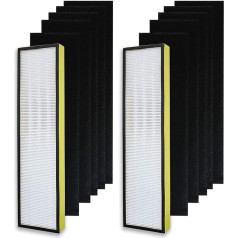 PUREBURG 2 Pack Замена HEPA фильтр комплект совместим с GermGuardian AC5000 AC500E AC5250PT AC5300B AC5350W AC5350B AC5350BCA1 очиститель воздуха номер детали FLT5000 FLT51111 фильтр C