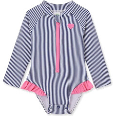 Little Me Baby Girl's Two-Piece UPF+ 50 Sun Protection Rash Guard Set