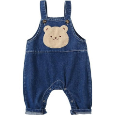 Panegy комбинезон для ребенка девочка без рукавов регулируемые брюки Тоддлер мягкий милый Джин Джемпер промытый хлопок джинсовый комбинезон