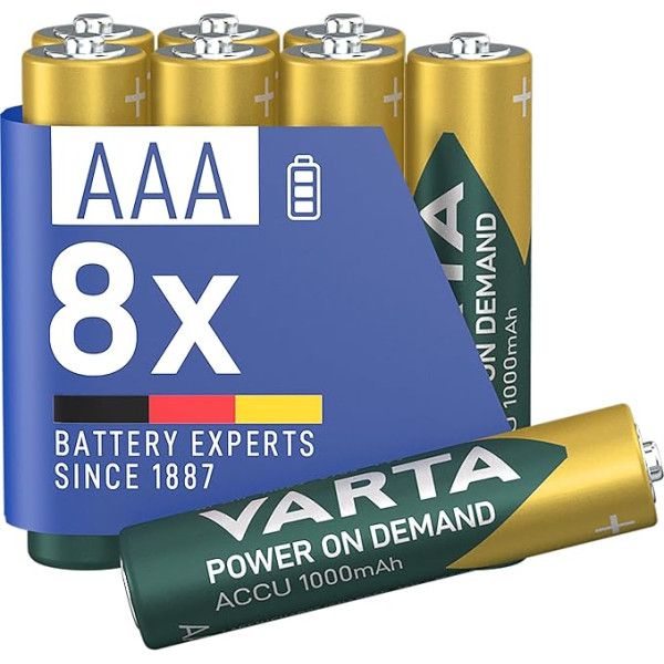 Батарейки VARTA Power on Demand AA (Mignon), в экологически чистой упаковке - умные, гибкие и мощные, например, для компьютерных аксессуаров, устройств умн