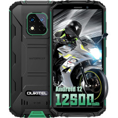 OUKITEL WP18 Pro Открытый смартфон без контракта 2022, 12500 мАч большой аккумулятор Открытый мобильный телефон, Android 12 4GB + 64GB Мобильные телефоны, IP68 Во