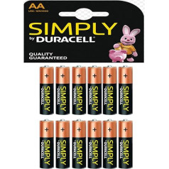 Duracell Simply AA Batterien (12 Stück)