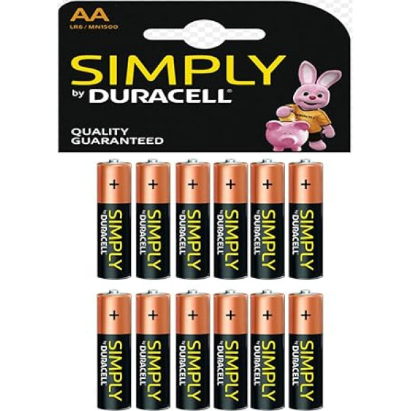 Duracell Simply AA Batterien (12 Stück)