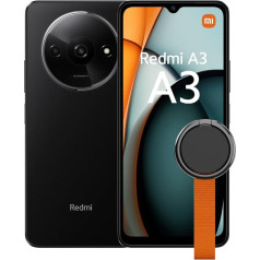 Xiaomi Redmi A3 Midnight Black Smartphone-3 + 64 ГБ, MediaTek Helio G36, аккумулятор 5000 мАч (тип), система двойной камеры AI, гладкий дисплей 6,71