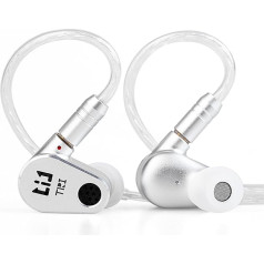 TRI DRACO 2DD HiFi IEM наушники-вкладыши с открытым задником и передней полостью Мощные мидбасовые наушники с посеребренным медным проводом для муз