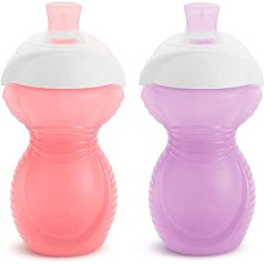 Click Lock Bite Proof Sippy Cup Pink / Purple