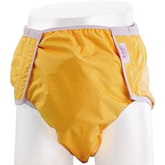 Kuajingdi Waterproof reusable cloth nappies, breathable, leak-proof nappy pants for adults and disabled (colour: yellow, size: XL)