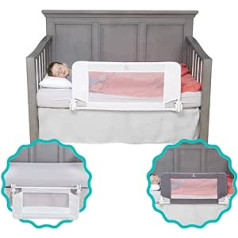 hiccapop Convertible Cot Rail for Toddlers | Cot Bed Rail, Toddler Bed Rail for Cot | Baby Bed Rail with Reinforced Anchor Safety