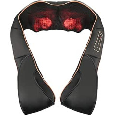 Triducna Neck Massager Shiatsu Massager for Neck Shoulder Back Electric Massage Cushion with Heat Function 3D Rotation Massage, 3 Adjustable Speeds for Home Office Car