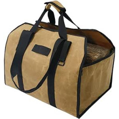 CDIYTOOL Firewood Carrier Bag Waterproof Canvas Log Log Carrier Large Log Carrier Heavy Duty with Handles