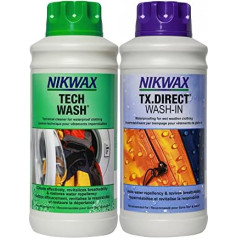 Nikwax – Tech Wash/TX Direct Twin 1 Litre Cleaning One Size Clear