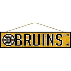 Wincraft NHL Boston Bruins SignWood Avenue Design, Team-Farbe, 10,2 x 43,2 cm