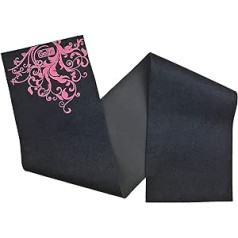 GoFit Taillen-Trimmer in Neopren, Ganzkörper in Akzent-Design (Schwarz/Pink)