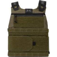 PICSIL Tactical Weighted Vest Adjustable Heavy Duty Nylon Magnetic Closure Ideal for Cross Training WODs Running Fitness Gym Unisex