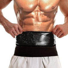 Waist Trainer Men Sauna Sweat Waist Trimmer for Men Workout Sauna Slimming Belt Exercise Fitness Equipment