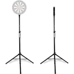 Pronomic DA-45S Stand for Dartboard - Dartboard Holder - Steel Dart Stand - Continuously Height Adjustable