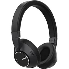 GRIFEMA GH1001 Bluetooth 5.3 Headphones Over-Ear, Active Noise Cancelling Headphones, HiFi Stereo Headset with Microphone, with USB-C Quick Charge, Connection of 2 Devices, Black