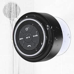 ANLEDDA Bluetooth Speaker IPX7 Water Protection Portable Speaker with Suction Cup Waterproof Speakers Hands-Free Function for iPhone Tablet Shower Girls Gift