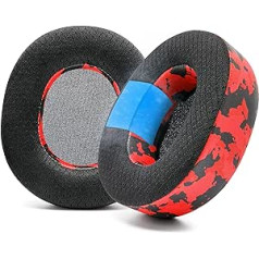 WC Freeze Nova Pro Wireless - Cooling Gel Replacement Ear Pads for Steelseries Arctis Nova Pro Wireless by Wicked Cushions, Enhanced Durability, Thickness and Soundproofing | Red Camo