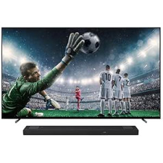 Sony BRAVIA XR-65A80L OLED 4K HDR Google TV HT-A5000 5.1.2 Channel Dolby Atmos Soundbar, Black