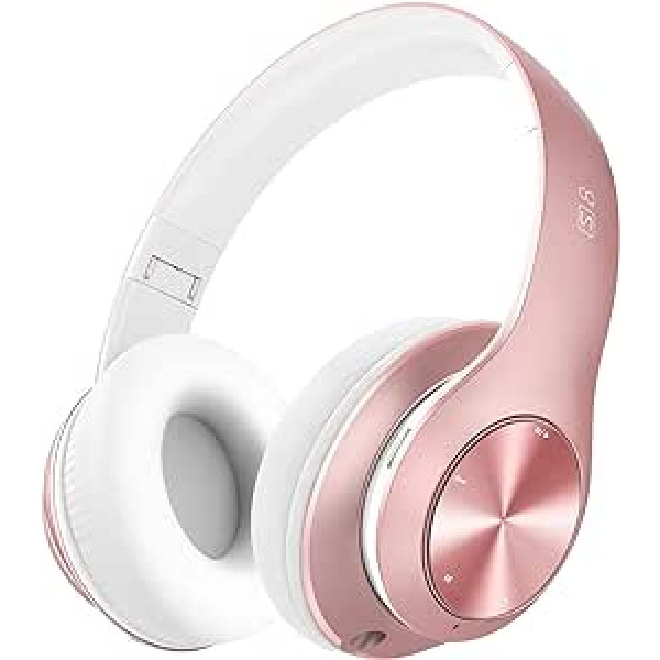 Moobesthy Wireless Headphones, Over Ear Bluetooth Headphones, Over Ear Foldable Headphones, Wireless 52 Hours Playtime, HiFi Stereo, Wireless Headsets for Online Class, PC, Phone(Rose Gold)