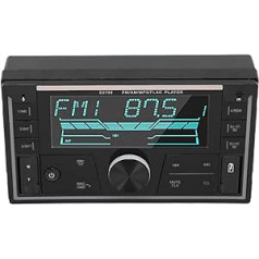 Car Radio Bluetooth 5.1 Car Audio Player Radio Receiver 2 Channels Subwoofer Output 60W X 4 4 Channel Audio Output with USB Drive AUX FM Card Slot Playback