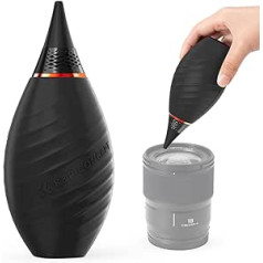 K&F Concept Bellows Camera Power Bellows Cleaning Equipped with Short Spouts with Soft Silicone Tip of Lens, Camera, Sensor, DSLR, Keyboard, Optics