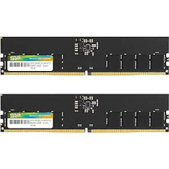 Silicon Power DDR5 32GB (16GB x 2) 4800MHz (PC5-38400) 288-pin CL40 1.1V UDIMM Desktop RAM Computer Memory SP032GBLVU480F22