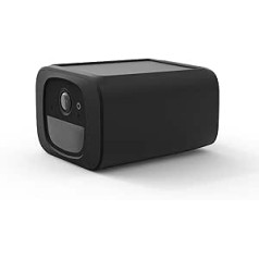 HOLACA Camera Silicone Case for eufy Security Outdoor Surveillance Camera S220 SoloCam, Skin, Protective Case, Weatherproof (1 Piece, Black) (ABS Silicone Case)
