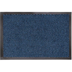 Коврик LA KO Lucerne Doormat Sizes - Коврик из полипропилена/изнанки с повышенной устойчивостью к скольжению (синий, 60 x 90 см)