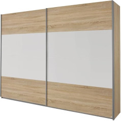 Rauch Möbel Шкаф Rauch Sonoma дуб раздвижной, 2 двери, альпийский белый, Ш x В x Д 181 x 210 x 62 см