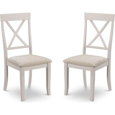Julian Bowen Обеденный стул Davenport, 2 штуки, цвет слоновой кости